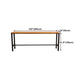 Pine Wood Bar Table Industrial Bar Table with Trestle Base in Black Clearhalo 'Bar Furniture' 'Bar Tables' 'bar_tables' 'furn' 'furn_bar_tables' 'Furniture' 'furniture_bar_tables' 'Kitchen & Dining Furniture' 1200x1200_2157f1b3-cec3-471f-b7fe-422c7f7e9093