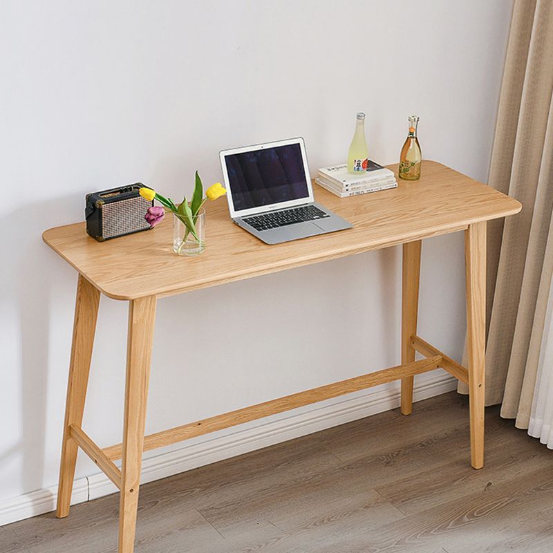 Natural Colour Bar Table Set 1/2/3 Pieces Industrial Rectangle Solid Wood Bar Set Clearhalo 'Bar Furniture' 'furn' 'furn_home_bar_bar_sets' 'Furniture' 'Home Bars & Bar Sets' 'home_bar_bar_sets' 'Kitchen & Dining Furniture' 1200x1200_21595e58-77c8-414e-a1a2-d4473511053a