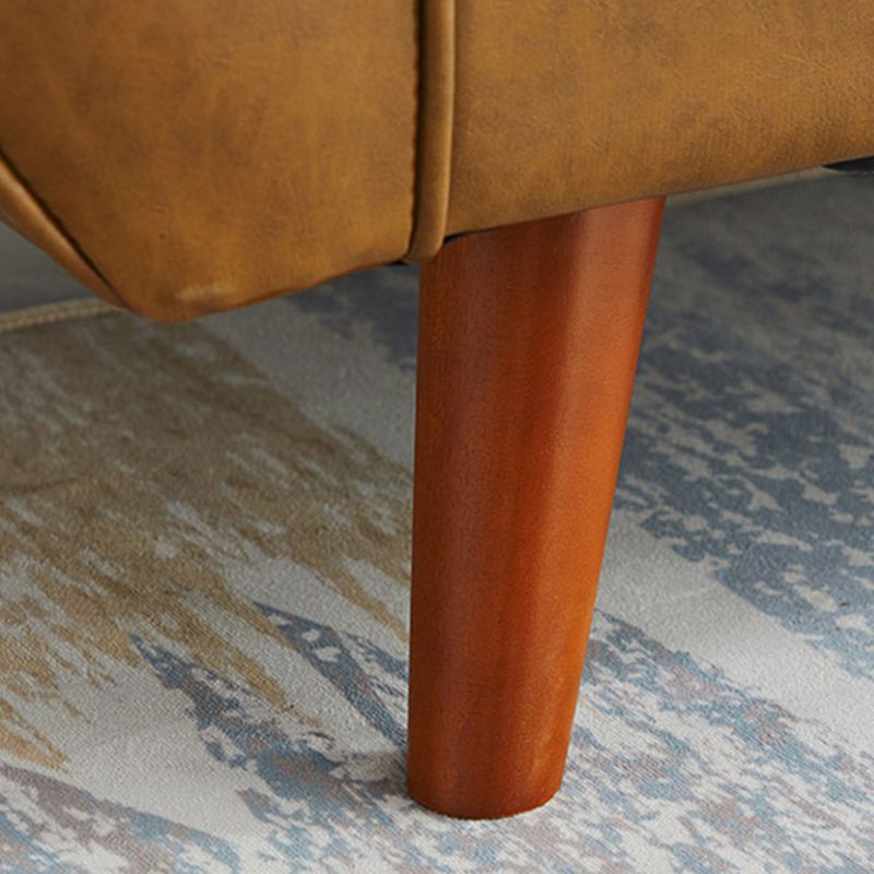 Contemporary Faux Leather Sofa Flared Arm Button-tufted Loose Back Sofa for Living Room Clearhalo 'furn' 'furn_sofas' 'Furniture' 'furniture_sofas' 'kitchen' 'kitchen_sofas' 'Living Room Furniture' 'Sofa' 'sofas' 1200x1200_215bec47-55cd-4935-8c6c-ee3ad08759c7