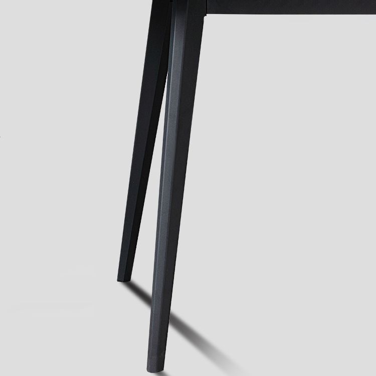 Contemporary Dining Table Sintered Stone Dining Table with 4 Black Legs for Dining Clearhalo ' dining_table' 'Dining Tables & Seating' 'Dining Tables' 'furn' 'furn_dining_table' 'Furniture' 'furniture_dining_table' 'Kitchen & Dining Furniture' 'kitchen&dining_furn' 'kitchen' 'kitchen_dining_table' 1200x1200_215ce386-86e4-41e9-805f-85ee93d73410