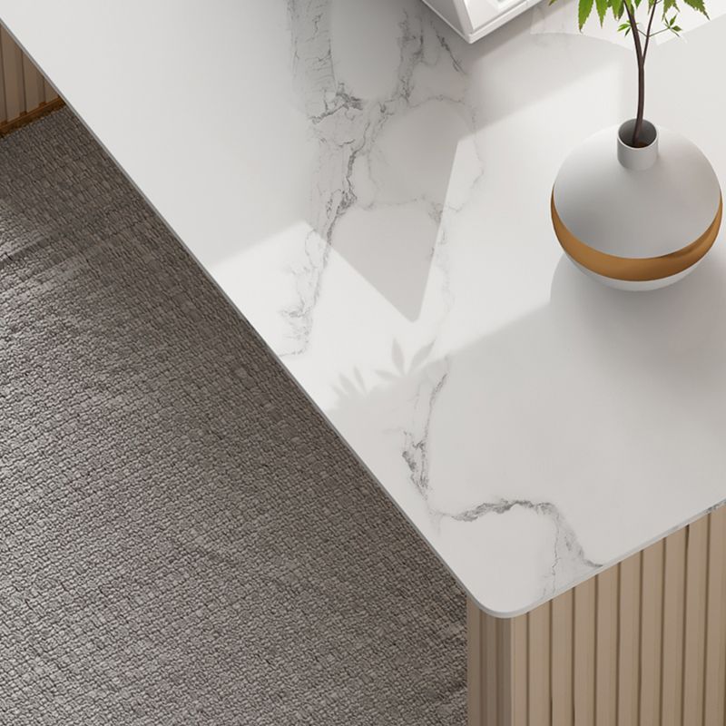 Scrivania di scrittura ovale in marmo di casa moderna e contemporanea da ufficio