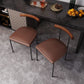 Glam Style Faux Leather Dining Chair Open Back Dining Side Chair for Home Clearhalo 'Dining Chairs' 'Dining Tables & Seating' 'dining_chair' 'furn' 'furn_dining_chair' 'Furniture' 'furniture_dining_chair' 'Kitchen & Dining Furniture' 1200x1200_215dc5ec-625e-4d69-b47c-5dc8111225ab