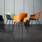 Contemporary Style Dining Chair Arm Metal Side Parsons Chairs for Kitchen Clearhalo ' kitchen&dining_furn' 'Dining Chairs' 'Dining Tables & Seating' 'dining_chair' 'Furniture' 'furniture_dining_chair' 'Kitchen & Dining Furniture' 'kitchen' 1200x1200_215e72ac-14dd-4f2d-9944-271246c7d482