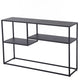 29.53-inch Tall Modern Console Table Iron Accent Table with Shelves Clearhalo 'Console Tables' 'console_tables' 'Entry & Mudroom Furniture' 'furn' 'furn_console_tables' 'Furniture' 1200x1200_2160c2f4-75db-452f-b329-b588fd0b4151