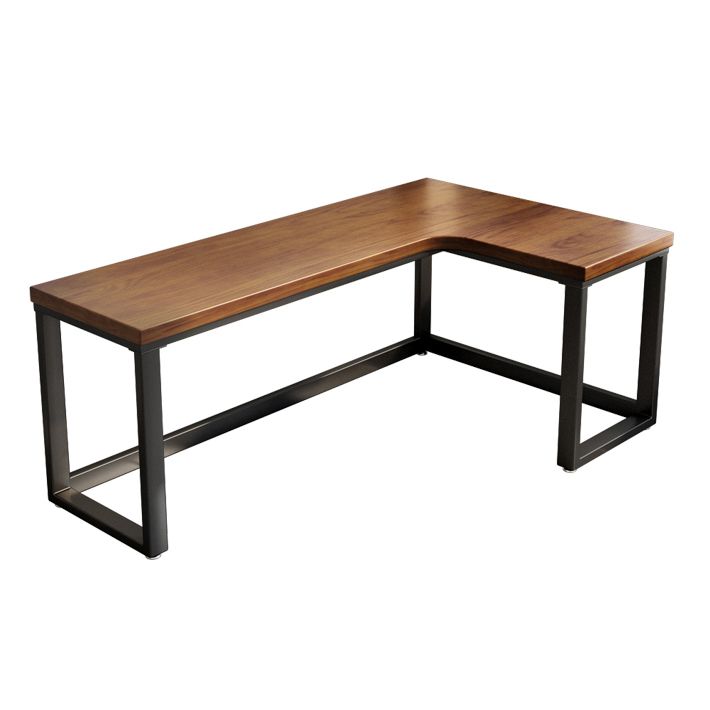 Industrial Style Office Desk Brown Home L-Shape Wooden Writing Desk Clearhalo 'furn' 'furn_office_desk' 'Furniture' 'furniture_office_desk' 'Office Desks' 'Office Furniture' 'office_desk' 1200x1200_2160e220-5758-4419-9723-374416fc84d6