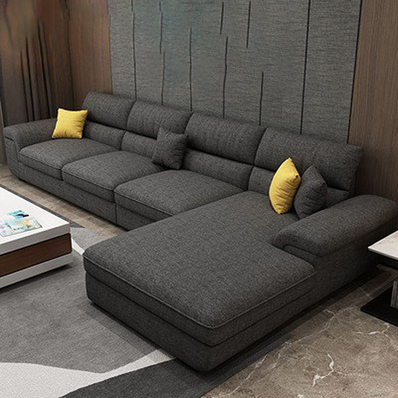 Pillow Top Arm Sectional Contemporary Sectional with Removable Cushions for Living Room Clearhalo 'furn' 'furn_sectionals' 'Furniture' 'furniture_sectionals' 'Living Room Furniture' 'Sectionals' 1200x1200_21619e70-3df1-4c19-923d-1b0afba729bb