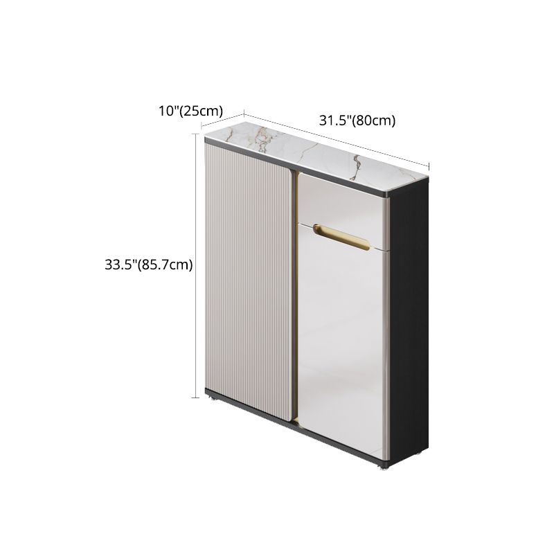 Armadio da cucina in pietra sinterizzato in stoccaggio di lusso per casa