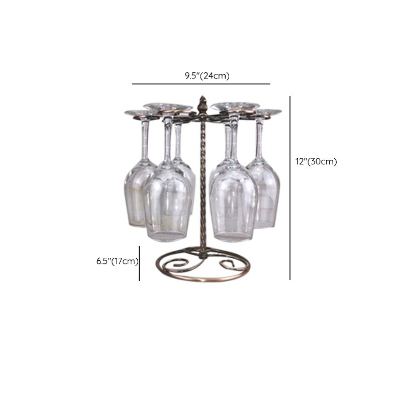 Artilla para vino de metal industrial Ventilador de mesa o encimera de vidrio para la cocina