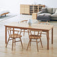 Simplicity Home Solid Wood Dining Table Rectangular Table with Ash Wood 4 Legs Base Clearhalo ' dining_table' 'Dining Tables & Seating' 'Dining Tables' 'furn' 'furn_dining_table' 'Furniture' 'furniture_dining_table' 'Kitchen & Dining Furniture' 'kitchen&dining_furn' 'kitchen' 'kitchen_dining_table' 1200x1200_216416b3-c336-44de-93e7-1c22948f745a