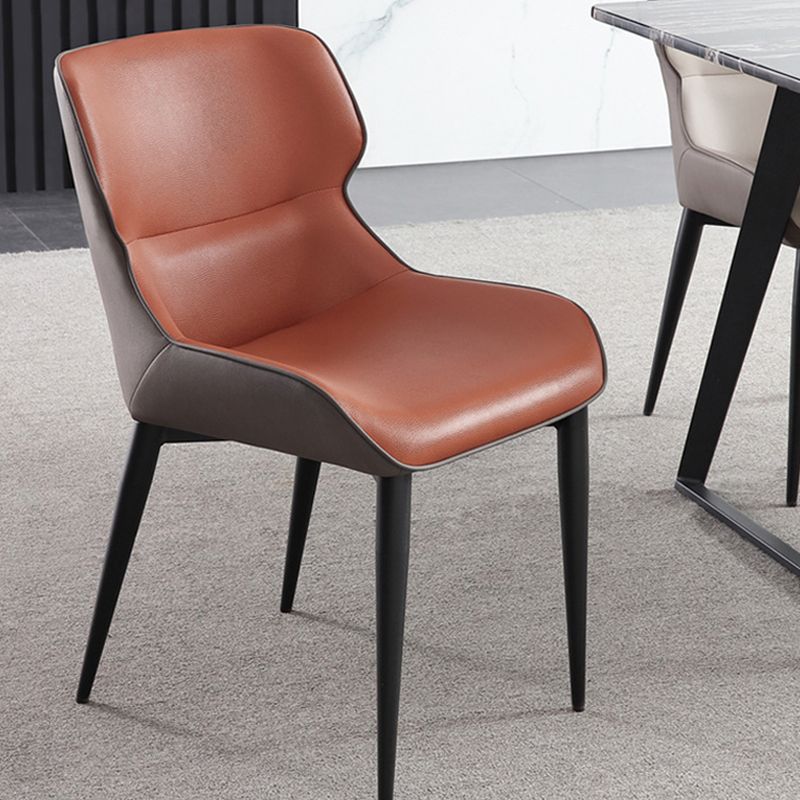 Modern Style Faux Leather Chairs Wingback Arm Chair for Home Use Clearhalo 'Dining Chairs' 'Dining Tables & Seating' 'dining_chair' 'furn' 'furn_dining_chair' 'Furniture' 'Kitchen & Dining Furniture' 1200x1200_21665210-d533-4c91-a6ac-124c769bbec7