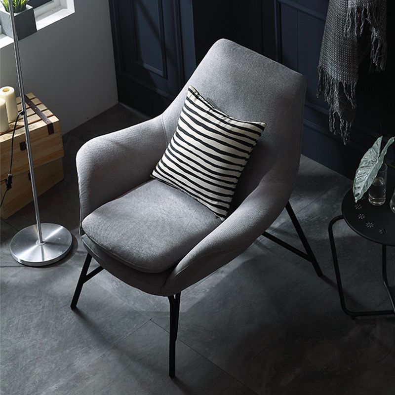 33.46" L x 30.70" W x 34.64" H Linen Accent Chair Flared Arms Lounge Chair Clearhalo 'Accent Chairs' 'accent_chairs' 'Chairs & Seating' 'furn' 'furn_accent_chairs' 'Furniture' 'furniture_accent_chairs' 'Living Room Furniture' 1200x1200_2166558c-1f52-4abd-ae5a-bd5a151b6fa1