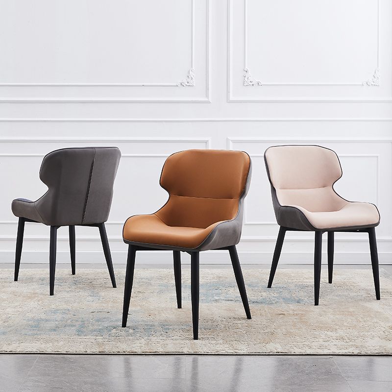 Nordic Style Leather Dining Upholstered Chairs Wingback Parsons Arm Chairs Clearhalo ' kitchen&dining_furn' 'Dining Chairs' 'Dining Tables & Seating' 'dining_chair' 'furn' 'furn_dining_chair' 'Furniture' 'furniture_dining_chair' 'Kitchen & Dining Furniture' 'kitchen' 1200x1200_21665a74-f8ed-42ad-823a-70b37027f406