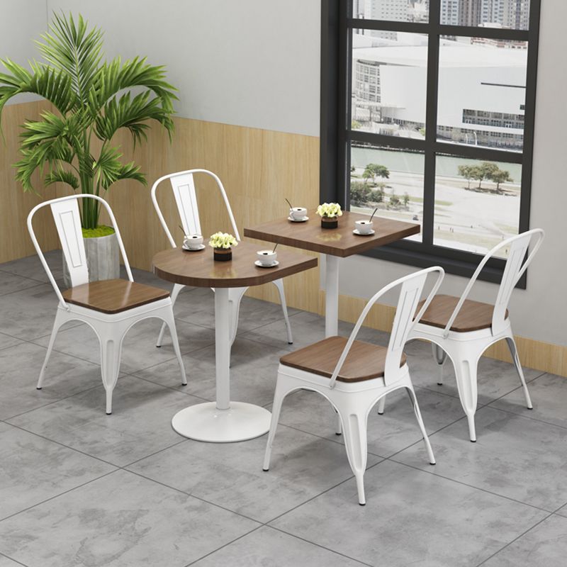 Solid Wood Brown Dining Table Industrial Kitchen Table with Metal Pedestal Base Clearhalo ' dining_table' 'Dining Tables & Seating' 'Dining Tables' 'furn' 'furn_dining_table' 'Furniture' 'furniture_dining_table' 'Kitchen & Dining Furniture' 'kitchen&dining_furn' 'kitchen' 'kitchen_dining_table' 1200x1200_2167997b-f944-4c79-acb4-c39d649a4931