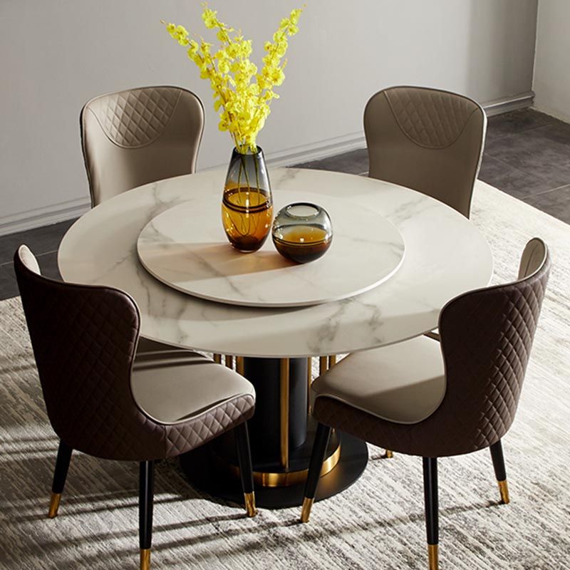 Chaise latéral glam glam glam chaise latéral en cuir rembourré pour la maison