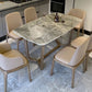 Sintered Stone Modern Rectangle Dining Table Grey Stone Top Table with Trestle Base Clearhalo ' dining_table' 'Dining Tables & Seating' 'Dining Tables' 'Furniture' 'furniture_dining_table' 'Kitchen & Dining Furniture' 'kitchen&dining_furn' 'kitchen' 'kitchen_dining_table' 1200x1200_2169cbde-f888-4b48-92c3-98a6c10791e1