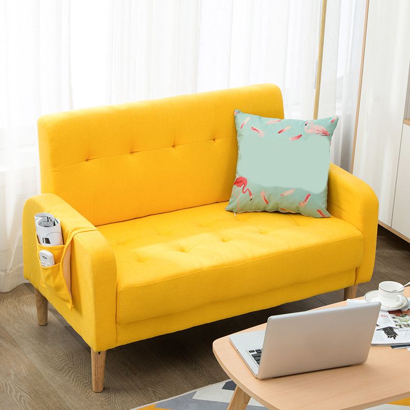 30.31" H Cotton Blend Square Arm Tufted Loveseat for Living Room Clearhalo 'furn' 'furn_sofas' 'Furniture' 'Living Room Furniture' 'Sofa' 'sofas' 1200x1200_216a3f42-fcdf-4771-b588-8e28ffbe8ebf