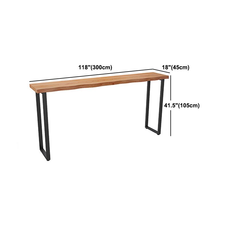 Juego de mesa de pub rectangular industrial de 1/2/4 piezas, mesa de mostrador de madera con taburetes sin respaldo