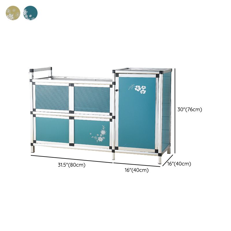 Contemporary Sideboard Cabinet Metal Sideboard Table with Doors for Dining Room Clearhalo 'buffet_sideboard' 'Buffets & Sideboards' 'furn' 'furn_buffet_sideboard' 'Furniture' 'Kitchen & Dining Furniture' 1200x1200_216e0514-b271-4382-8e5e-8d02c93c4a02