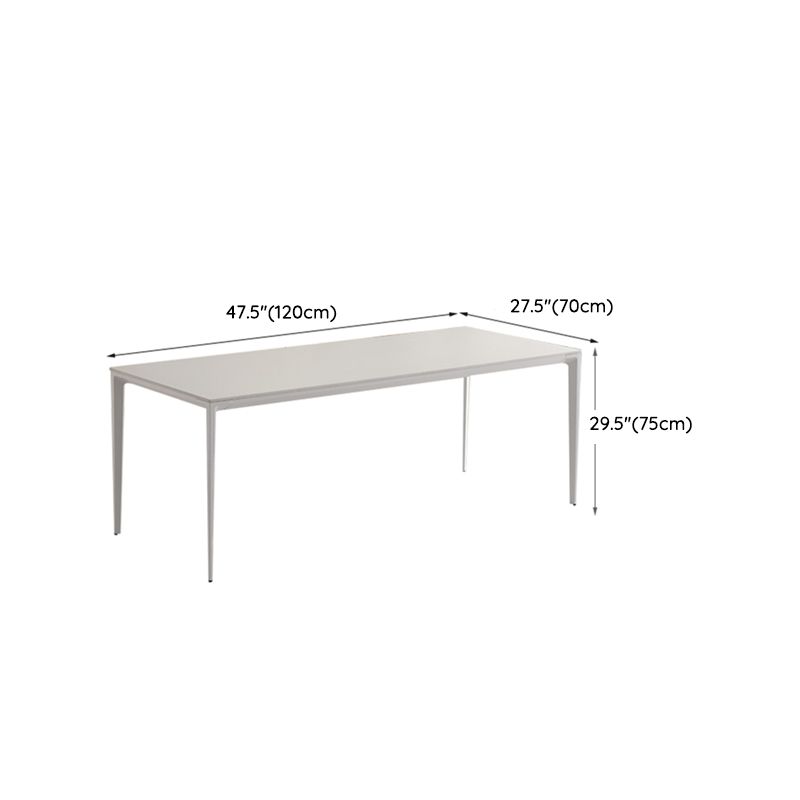 Moderno 1/3/4/5/7 pezzi mobili da pranzo in pietra sinterizzato set in bianco