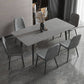 Modern Style Sintered Stone Dining Room Set with Fixed Rectangle Shape Table and 4 Legs Base Clearhalo 'Dining Room Sets' 'Dining Tables & Seating' 'dining_room_set' 'furn' 'furn_dining_room_set' 'Furniture' 'furniture_dining_room_set' 'Kitchen & Dining Furniture' 'kitchen&dining_furn' 'kitchen' 1200x1200_21703427-666d-4af6-8d0a-6e51121088b3