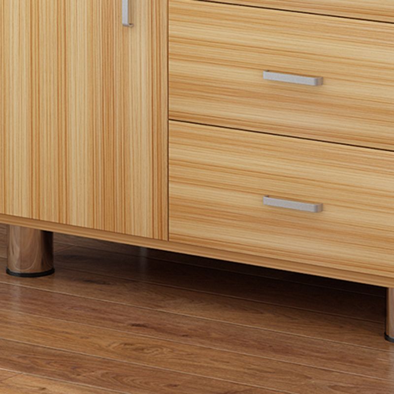 Contemporary Wood Accent Cabinet with Drawer Rectangle Side Cabinet