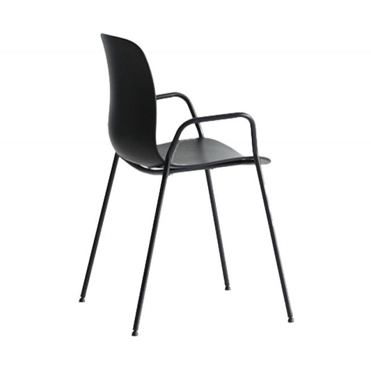 Stackable Dining Arm Chairs Indoor Armchairs with Metal Legs (Set of 4) Clearhalo ' kitchen&dining_furn' 'Dining Chairs' 'Dining Tables & Seating' 'dining_chair' 'furn' 'furn_dining_chair' 'Furniture' 'furniture_dining_chair' 'Kitchen & Dining Furniture' 'kitchen' 1200x1200_2170f00d-41b5-405b-b62c-8b5014bdc4c2