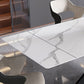 Modern Rectangle Sintered Stone Table Set 1/4/5 Pieces Dining Set Clearhalo 'Dining Room Sets' 'Dining Tables & Seating' 'dining_room_set' 'furn' 'furn_dining_room_set' 'Furniture' 'Kitchen & Dining Furniture' 1200x1200_21729f05-2aa4-4d19-afa9-9f40c6aca1c6