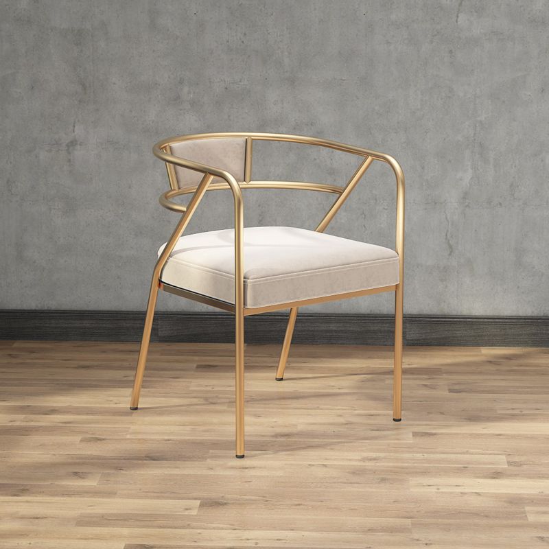 Glam Style Dining Chair Open Back Indoor Side Chair (Set of 2) Clearhalo 'Dining Chairs' 'Dining Tables & Seating' 'dining_chair' 'furn' 'furn_dining_chair' 'Furniture' 'furniture_dining_chair' 'Kitchen & Dining Furniture' 1200x1200_2172de83-bf02-430d-abe2-fdbcfeb5756b