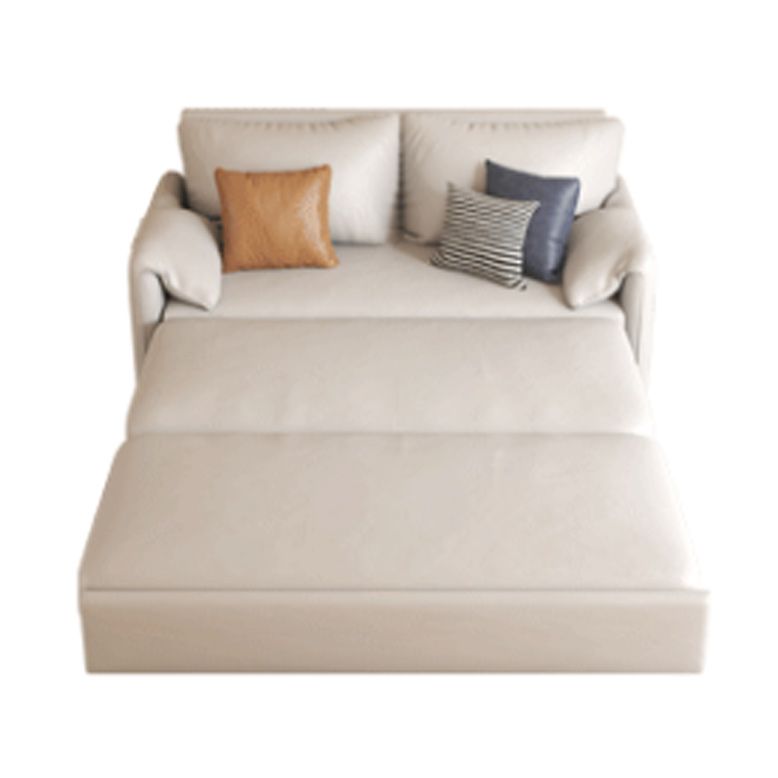 Foldable Convertible Sofa Pillow Included Futon Sofa Bed with Storage