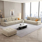 Modern 33.46" H Microfiber Armless Tufted Sofa for Living Room