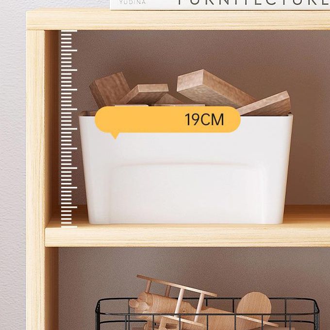 Scandinavian Wood Bookshelf 11.8" Wide Standard Shelf Bookcase