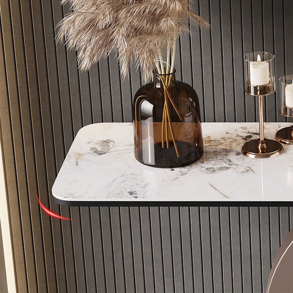 Modern Console Table Stone Abstract Base Accent Table , 33.46" Tall Clearhalo 'Console Tables' 'console_tables' 'Entry & Mudroom Furniture' 'furn' 'furn_console_tables' 'Furniture' 1200x1200_2178f5f2-11fb-476c-86c7-ade8dfdd3790