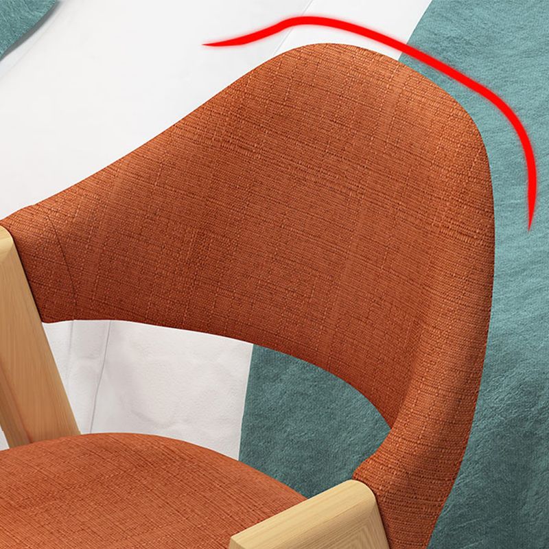 Modern Dining Arm Chairs Upholstered Armchair with Metal Legs (Set of 4) Clearhalo ' kitchen&dining_furn' 'Dining Chairs' 'Dining Tables & Seating' 'dining_chair' 'furn' 'furn_dining_chair' 'Furniture' 'furniture_dining_chair' 'Kitchen & Dining Furniture' 'kitchen' 1200x1200_217ac540-79d7-4fad-88f1-79eab4120f05