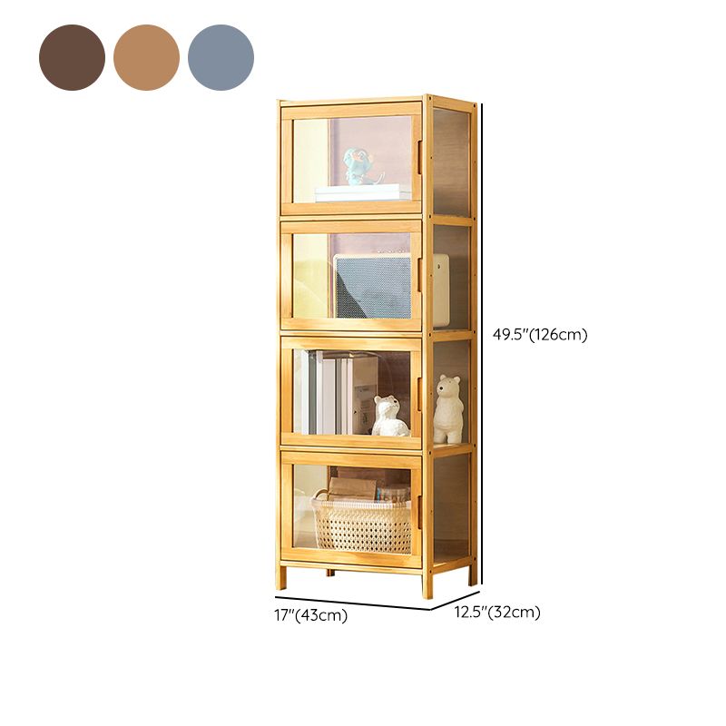 Contemporary Rectangle Accent Cabinet, Brown/Natural/Grey Cabinet with Doors Clearhalo 'Cabinets & Chests' 'cabinets_chests' 'furn' 'furn_cabinets_chests' 'Furniture' 'Living Room Furniture' 1200x1200_217ba2b7-5a5f-4dab-af9b-b75abc791c80