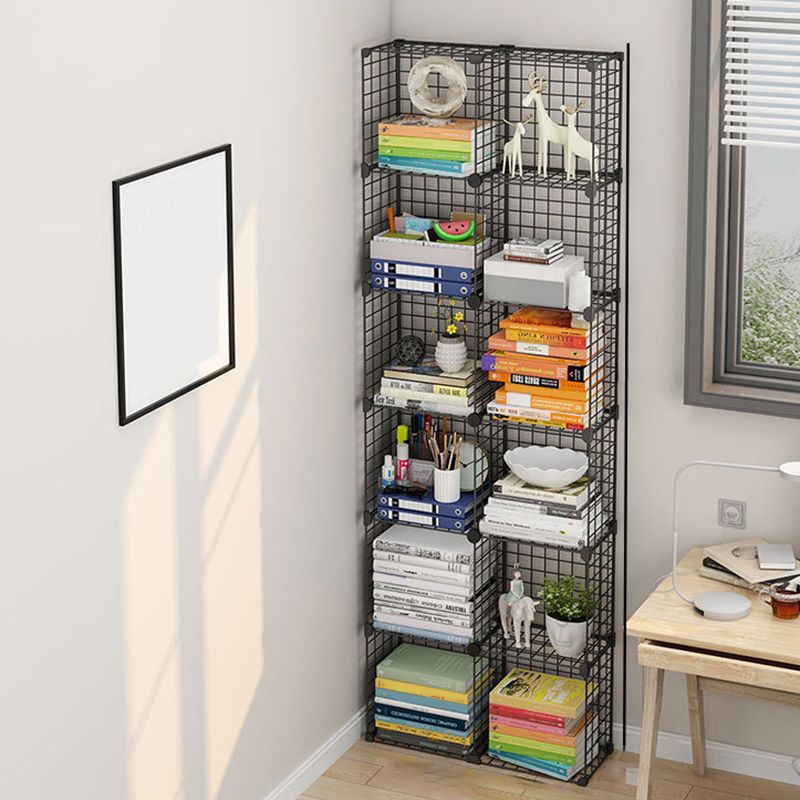 Bibliothèque en métal contemporain fermé étagère pour le salon