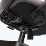 Chaise noire à bras fixes moderne chaise de bureau à hauteur d'air à hauteur d'air-ajusté