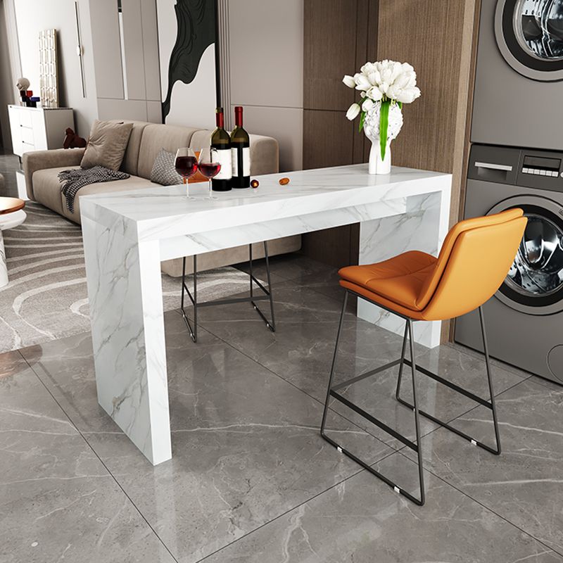 Modern Bistro Bar Table Sintered Stone Bar Table for Living Room Clearhalo 'Bar Furniture' 'Bar Tables' 'bar_tables' 'furn' 'furn_bar_tables' 'Furniture' 'Kitchen & Dining Furniture' 1200x1200_217ffbf2-5cfa-42e8-a4fe-45d338deba8a