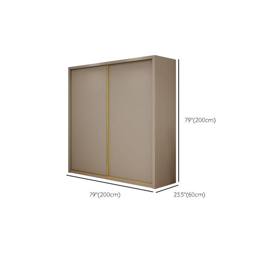Contemporary Wardrobe Armoire Engineered Wood Wardrobe Cabinet