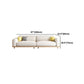 Contemporary White Cushions Standard Square Arm Slipcovered Sofa