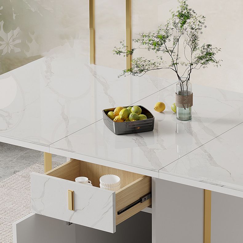 Moderner Stil faltbarer Tischset 1/2/3/7 Stück Ess -Set für Zuhause