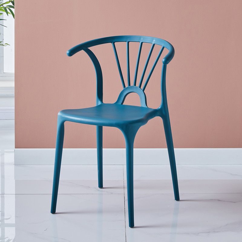 Scandinavian Plastic Indoor-Outdoor Chair Windsor Back Side Chair Clearhalo 'Dining Chairs' 'Dining Tables & Seating' 'dining_chair' 'furn' 'furn_dining_chair' 'Furniture' 'furniture_dining_chair' 'Kitchen & Dining Furniture' 1200x1200_2183e4f4-602a-4b5d-93a5-5376542cf112