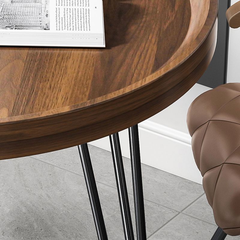 Modern 3 Legs Metal Base Grey/white/brown Round Wood Top End Table Clearhalo 'Coffee & Accent Tables' 'End & Side Tables' 'end_side_tables' 'furn' 'furn_end_side_tables' 'Furniture' 'Living Room Furniture' 1200x1200_218526c0-36eb-4d63-9c97-80552f4037bb