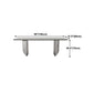 Glass Top Dining Table Rectangle Dining Table with Stainless Steel Base