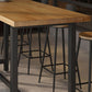 Ensemble de Table de Bar moderne 1/11 pièces, Table de comptoir rectangulaire en bois avec tabourets hauts