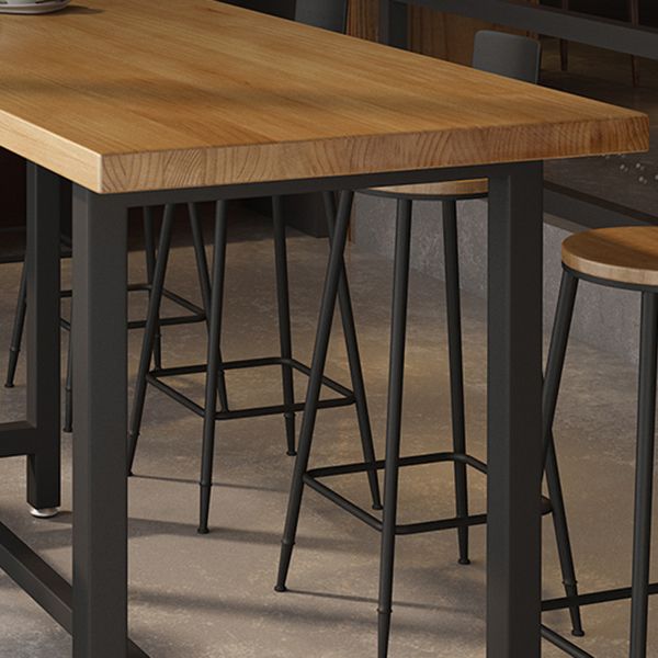 Ensemble de Table de Bar moderne 1/11 pièces, Table de comptoir rectangulaire en bois avec tabourets hauts