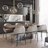 Modern Bedroom Parsons Side Chair Matte Finish Upholstered Dining Chair Clearhalo ' kitchen&dining_furn' 'Dining Chairs' 'Dining Tables & Seating' 'dining_chair' 'furn' 'furn_dining_chair' 'Furniture' 'furniture_dining_chair' 'Kitchen & Dining Furniture' 'kitchen' 1200x1200_2188f1bc-076b-4052-9c9d-f47b0bf815b4