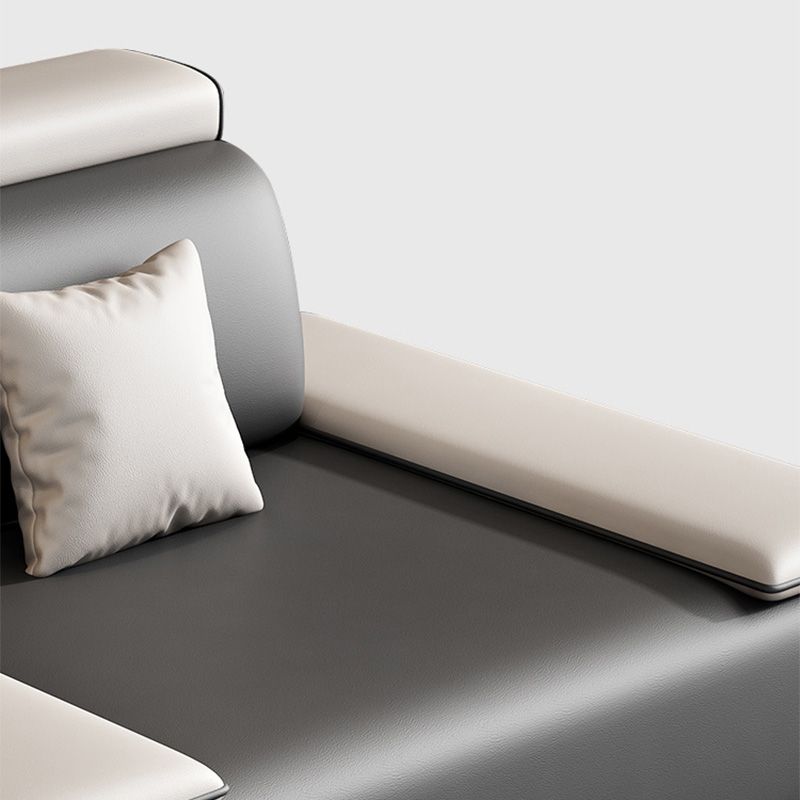 132"L Modern 5-Seat Sectional Fabric Cushion Back Sofa and Chaise Clearhalo 'furn' 'furn_sectionals' 'Furniture' 'furniture_sectionals' 'Living Room Furniture' 'Sectionals' 1200x1200_2189368f-0cca-4ac9-9495-f590fb010b92