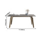 Rectangle Sintered Stone Grey Tone Dining Table Vintage 4 Legs Table for Dining Room Clearhalo ' dining_table' 'Dining Tables & Seating' 'Dining Tables' 'furn' 'furn_dining_table' 'Furniture' 'furniture_dining_table' 'Kitchen & Dining Furniture' 'kitchen&dining_furn' 'kitchen' 'kitchen_dining_table' 1200x1200_21894469-e3d0-497d-a4b4-f05f67205eef