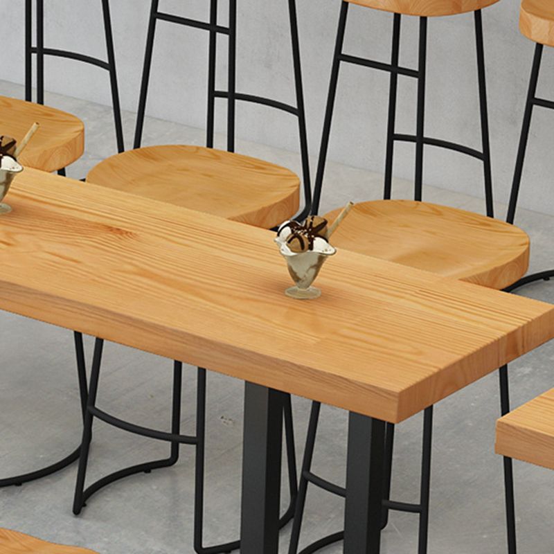 1/2/4/7/9 Pieces Industrial Rectangular Pub Table Set Wooden Counter Table Set Clearhalo 'Bar Furniture' 'furn' 'furn_home_bar_bar_sets' 'Furniture' 'Home Bars & Bar Sets' 'home_bar_bar_sets' 'Kitchen & Dining Furniture' 1200x1200_2189f988-4959-4e71-a212-0b8058955543