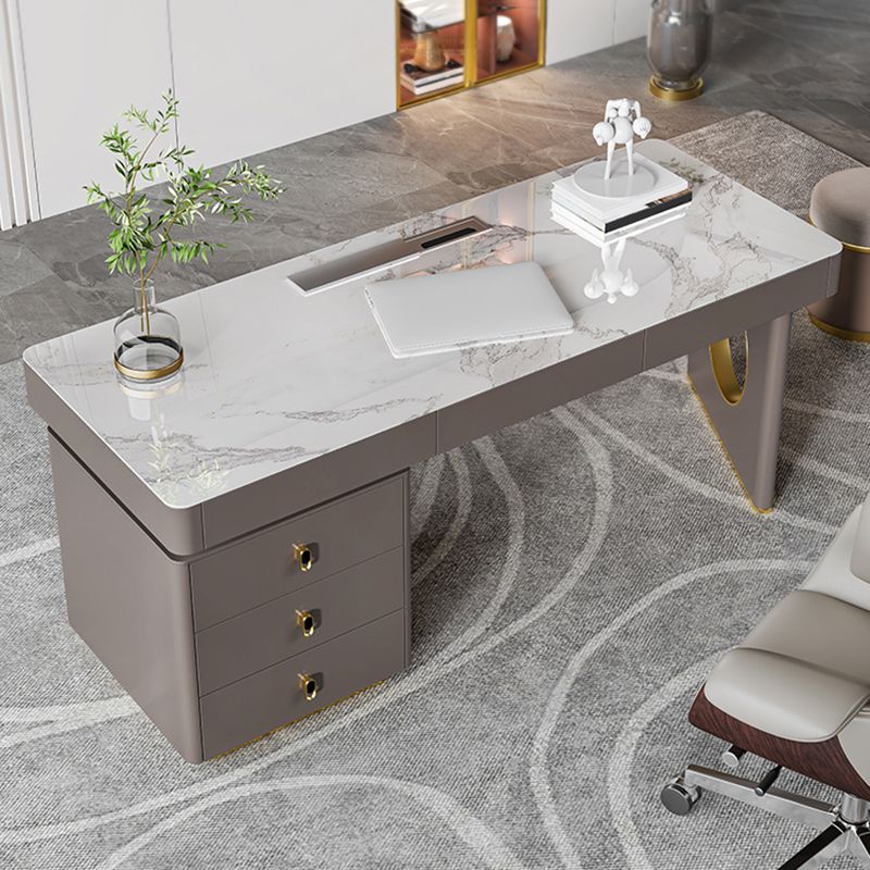 Modern Stone Office Desk Rectangular Shape Task Desk with 2-Legs in Grey Clearhalo 'furn' 'furn_office_desk' 'Furniture' 'Office Desks' 'Office Furniture' 'office_desk' 1200x1200_218ace8a-8ac0-44d6-a251-11862cc5c7a2